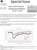 Special Issue  Weekly Traffic Volume Report Interstate Travel for Week No 4
