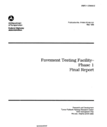 Pavement Testing Facility  Phase 1 Final Report
