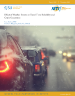 Effect of Weather Events on Travel Time Reliability and Crash Occurrence Report