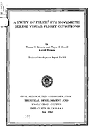 A Study of Pilots Eye Movements During Visual Flight Conditions