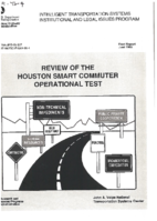 ITS Institutional and Legal Issues Program  Review of the Houston Smart Commuter Operational Test