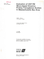 Evaluation of VHFFM ShoreBased Direction Finding Triangulation System in Massachusetts Bay Area