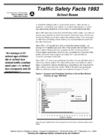 Traffic Safety Facts 1993 School Buses
