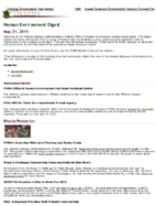 Human Environment Digest May 21 2015
