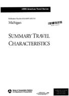 1995 American Travel Survey Summary Travel Characteristics Michigan