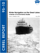 Winter navigation on the Great Lakes  a review of environmental studies
