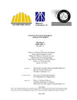 Field Evaluation of Porous Asphalt Pavement