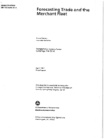 Forecasting Trade and the Merchant Fleet