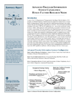 Advanced traveler information system capabilities  human factors research needs  summary report