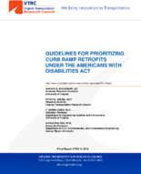 Guidelines for Prioritizing Curb Ramp Retrofits Under the Americans With Disabilities Act
