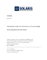 Improving the LongTerm Performance of Concrete Bridge Decks using Deck and Crack Sealers