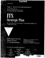 ITS Strategic Plan The Early Deployment Of ITS In Maricopa County Task 2  Technical Memorandum