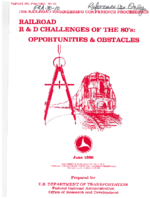 15th Railroad Engineering Conference Proceedings Railroad RD Challenges of the 80s  Opportunities  Obstacles