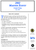 2002 Mariner Survey Principal Findings