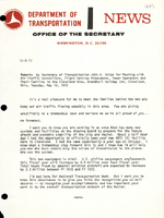 Remarks by Secretary of Transportation John A Volpe for Meeting with Air Traffic Controllers Flight Service Attendants Tower Operators and Their Families in the Cleveland Area