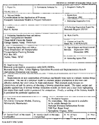 Considerations in the Application of Freeway Computer Simulation Models to Project Evaluation