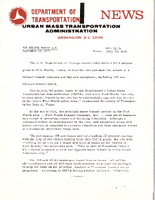 Department of Transportation News Urban Mass Transportation Administration UMTA 7276