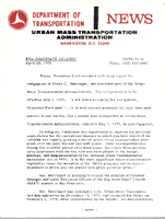 Department of Transportation News Urban Mass Transportation Administration UMTA 7536