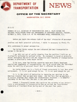 Remarks by US Secretary of Transportation John A Volpe Before the National Facilitation Forum for Improvement of Passenger Services