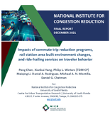 Impacts of Commute Trip Reduction Programs Rail Station Area Built Environment Changes and RideHailing Services on Traveler Behavior