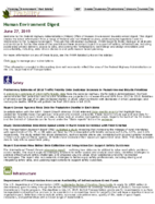 Human Environment Digest June 27 2019