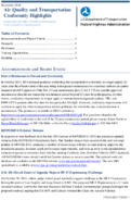 Air Quality and Transportation Conformity Highlights November 2014