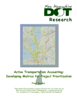 Active Transportation Accounting Developing Metrics for Project Prioritization