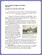 From Camps to Lodges to Per Diem  Part Two