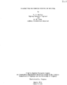 Roadmeter roughness testing in Virginia