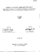 Clinical aviation medicine research  comparison of simultaneous measurements of intraaortic and auscultatory blood pressures with pressureflow dynamics during rest and excercise