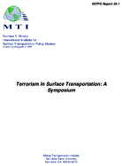 Terrorism in surface transportation  a symposium