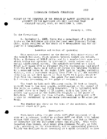 Interstate Commerce Commision Report of the Accident  Investigation Occuring on the BALTIMORE AND OHIO RAILROAD PLEASANT VALLEY C