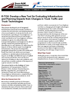 Development of a New Tool for Evaluating Infrastructure and Planning Impacts Related to Changes in Truck Traffic and Truck Technologies Project Summary