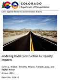 Modeling Road Construction Air Quality Impacts