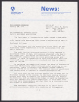 Department of Transportation News Releases JanuaryJune 1987