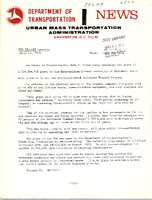 Department of Transportation News Urban Mass Transportation Administration DOT 8770