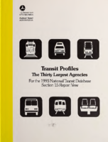 Transit Profiles The Thirty Largest Agencies  For the 1993 National Transit Database Section 15 Report Year