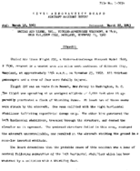 Investigation of Aircraft Accident UNITED AIRLINES ELLICOTT CITY MARYLAND 19621123