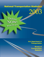 National Transportation Statistics NTS 2003