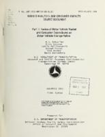 Market Analysis and Consumer Impacts Source Document Part II Review of Motor Vehicle Market and Consumer Expenditures on Motor Vehicle Transportation