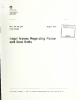 Legal issues regarding police and seat belts