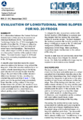 Evaluation of Longitudinal Wing Slopes for No 20 Frogs Research Results