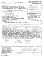 Pedestrian Accidents Occurring on Freeways An Investigation of Causative Factors Accident Data Collection and Analysis Vol I Executive Summary