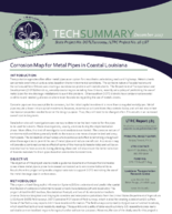 Corrosion Map for Metal Pipes in Coastal Louisiana  Tech Summary