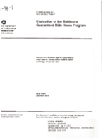 Evaluation of the Baltimore Guaranteed Ride Home Program