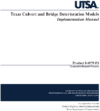 Texas Culvert and Bridge Deterioration Models Implementation Manual