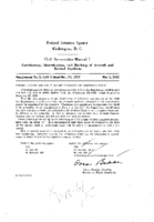 CAM 1 Supplement No 3  CAM 1 Dated Dec 15 1959 Location And Size Of Aircraft Nationality And Registration Marks