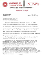 Department of Transportation News Releases for December 1976
