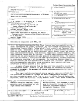 Analytical and Experimental Assessment of Highway Impact on Air Quality