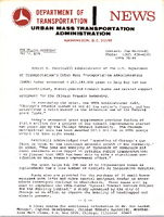 Department of Transportation News Urban Mass Transportation Administration UMTA 7646